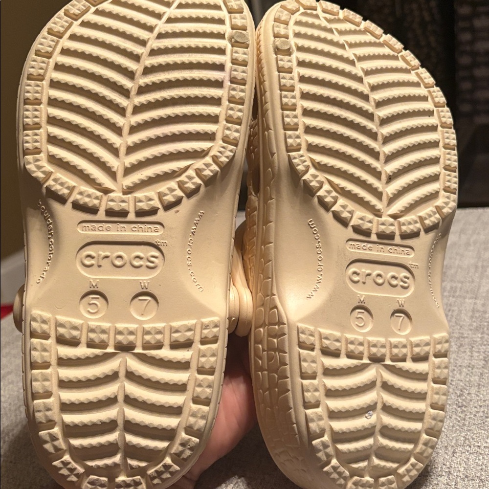 Croc-Style Clogs - Cream - Picture 3 of 3